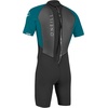 image:imageONeill Mens Reactor2 2mm Back Zip Short Sleeve Spring Wetsuit Lightweight Warmth and Flexibility for All Water ActivitiesBlackTide Pool