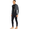 image:imageONeill Mens Reactor2 32mm Back Zip Full Wetsuit Lightweight Warmth and Flexibility for All Water ActivitiesBlackGraphite