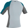 image:imageONeill Wetsuits Mens Mens Premium Skins Short Sleeve Rash GuardCool GreyGraphiteTide Pool