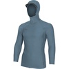 image:imageONEILL Mens Mens Hyperfreak Ozone Long Sleeve Rashguard with HoodBlue Fusion