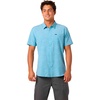 image:imageONEILL Mens Trvlr UPF Traverse Stripe Standard Short Sleeve Woven ShirtStone Blue