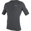 image:imageONeill Mens Basic Skins2 Short Sleeve Rashguard Shirt UPF 50 Sun and Rash Protection Tight Fit for All Water ActivitiesGraphite