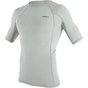 image:imageONeill Mens Basic Skins2 Short Sleeve Rashguard Shirt UPF 50 Sun and Rash Protection Tight Fit for All Water ActivitiesOvercast