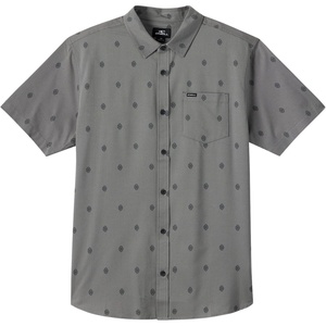 image:imageONEILL Mens Light Check Geo Standard Fit Shirt  Stretch Comfort Everyday VersatilityGargoyle