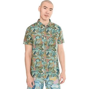 image:imageONEILL Mens Og Print Standard Short Sleeve Woven ShirtBlue Fusion