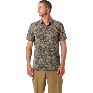 image:imageONEILL Mens TRVLR Perforated Printed Standard Fit Shirt Lightweight Performance ComfortBlack