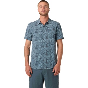 image:imageONEILL Mens TRVLR Perforated Printed Standard Fit Shirt Lightweight Performance ComfortBlue