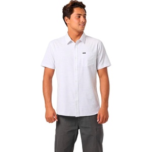 image:imageONEILL Mens Trvlr UPF Traverse Stripe Standard Short Sleeve Woven ShirtTofu