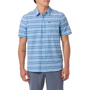 image:imageONEILL Mens UPF Slub Relaxed Short Sleeve Woven ShirtBlue Glass
