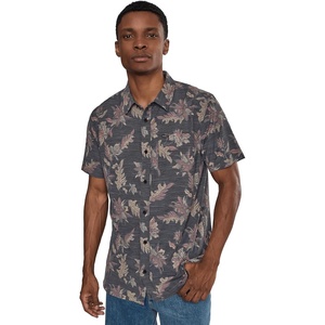 image:imageONEILL Mens UPF Slub Standard Short Sleeve Woven ShirtBlack