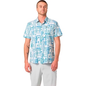 image:imageONEILL Mens UPF Slub Standard Short Sleeve Woven ShirtCream