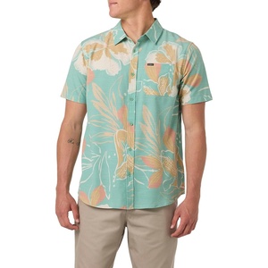 image:imageONEILL Mens UPF Slub Standard Short Sleeve Woven ShirtGreen