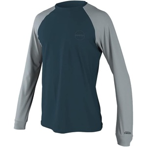 image:imageONeill Mens 247 Traveler Upf 50 Long Sleeve Sun ShirtCadet BlueCool Grey