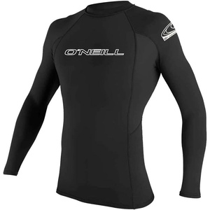 image:imageONeill Mens Basic Skins Long Sleeve Rashguard UPF 50 Sun and Rash Protection for Surfing and All Outdoor ActivitiesBlack