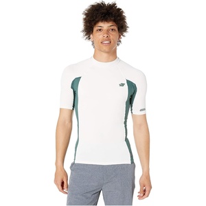 image:imageONeill Mens Premium Skins Upf 50 Short Sleeve Rash GuardWhiteTealWhit