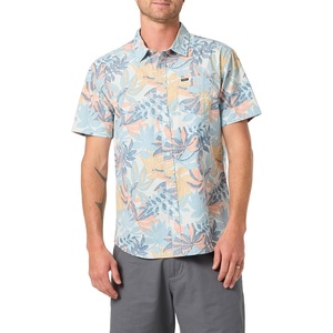 image:imageONeill Mens Terrace Standard Fit Shirt  100 Cotton Lightweight ShortSleeve ButtonUpBaby Blue