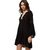 image:imageONEILL Saltwater Solids Bell Sleeve Dress CoverUpBlack  Salt Water Solids Sp20