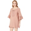 image:imageONEILL Saltwater Solids Bell Sleeve Dress CoverUpSandy  Salt Water Solids