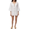 image:imageONEILL Saltwater Solids Bell Sleeve Dress CoverUpWhite  Salt Water Solids Sp19