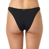 image:imageONEILL Women Saltwater Solids Flamenco Cheeky Bottoms  High Leg Cheeky Swim FitBlack