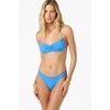image:imageONEILL Women Saltwater Solids Flamenco Cheeky Bottoms  High Leg Cheeky Swim FitBlue