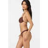 image:imageONEILL Women Saltwater Solids Flamenco Cheeky Bottoms  High Leg Cheeky Swim FitChocolate