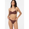 image:imageONEILL Women Saltwater Solids Flamenco Cheeky Bottoms  High Leg Cheeky Swim FitChocolate