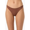 image:imageONEILL Women Saltwater Solids Flamenco Cheeky Bottoms  High Leg Cheeky Swim FitCoconut Brown