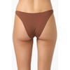 image:imageONEILL Women Saltwater Solids Flamenco Cheeky Bottoms  High Leg Cheeky Swim FitCoconut Brown