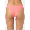 image:imageONEILL Women Saltwater Solids Flamenco Cheeky Bottoms  High Leg Cheeky Swim FitFiery Coral