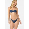 image:imageONEILL Women Saltwater Solids Flamenco Cheeky Bottoms  High Leg Cheeky Swim FitNavy