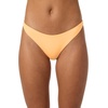 image:imageONEILL Women Saltwater Solids Flamenco Cheeky Bottoms  High Leg Cheeky Swim FitNeon Apricot Nectar