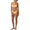 image:imageONEILL Women Saltwater Solids Flamenco Cheeky Bottoms  High Leg Cheeky Swim FitNeon Apricot Nectar