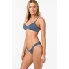 image:imageONEILL Women Saltwater Solids Flamenco Cheeky Bottoms  High Leg Cheeky Swim FitSlate