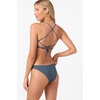 image:imageONEILL Women Saltwater Solids Flamenco Cheeky Bottoms  High Leg Cheeky Swim FitSlate