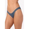 image:imageONEILL Women Saltwater Solids Flamenco Cheeky Bottoms  High Leg Cheeky Swim FitSlate