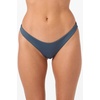 image:imageONEILL Women Saltwater Solids Flamenco Cheeky Bottoms  High Leg Cheeky Swim FitSlate