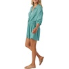 image:imageONEILL Womens Cami Swimsuit Coverup  Short Button Front Beach Cover Up DressCanton  Saltwater Solids Cami