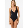 image:imageONEILL Womens Saltwater Solids Edgewater OnePiece SwimsuitBlack
