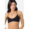 image:imageONEILL Womens Saltwater Solids Huntington Bralette Top  Adjustable LaceUp Back Removable CupsBlk