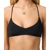 image:imageONEILL Womens Saltwater Solids Huntington Bralette Top  Adjustable LaceUp Back Removable CupsBlk