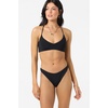 image:imageONEILL Womens Saltwater Solids Huntington Bralette Top  Adjustable LaceUp Back Removable CupsBlk