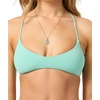 image:imageONEILL Womens Saltwater Solids Huntington Bralette Top  Adjustable LaceUp Back Removable CupsHoliday
