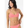 image:imageONEILL Womens Saltwater Solids Huntington Bralette Top  Adjustable LaceUp Back Removable CupsShell Pink