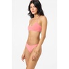 image:imageONEILL Womens Saltwater Solids Huntington Bralette Top  Adjustable LaceUp Back Removable CupsShell Pink