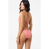 image:imageONEILL Womens Saltwater Solids Huntington Bralette Top  Adjustable LaceUp Back Removable CupsShell Pink