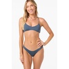 image:imageONEILL Womens Saltwater Solids Huntington Bralette Top  Adjustable LaceUp Back Removable CupsSlate