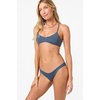 image:imageONEILL Womens Saltwater Solids Huntington Bralette Top  Adjustable LaceUp Back Removable CupsSlate