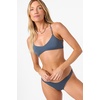 image:imageONEILL Womens Saltwater Solids Huntington Bralette Top  Adjustable LaceUp Back Removable CupsSlate