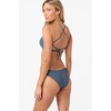 image:imageONEILL Womens Saltwater Solids Huntington Bralette Top  Adjustable LaceUp Back Removable CupsSlate
